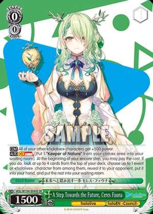 A Step Towards the Future, Ceres Fauna