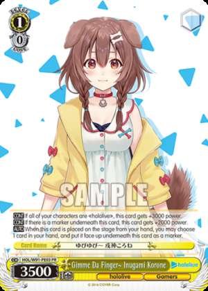 Gimme Da Finger~ Inugami Korone