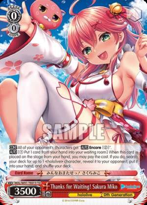 Thanks for Waiting! Sakura Miko