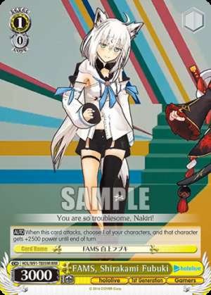 FAMS, Shirakami Fubuki