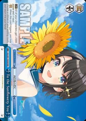 To the Sunflowery You