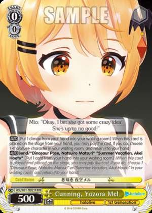 Cunning, Yozora Mel