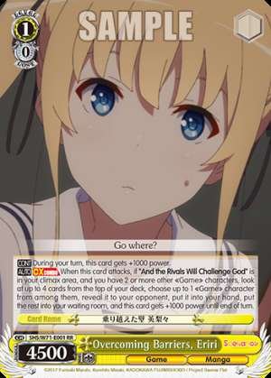 Overcoming Barriers, Eriri