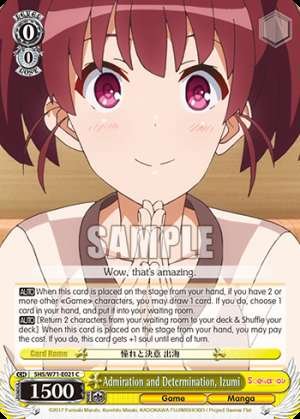 Admiration and Determination, Izumi