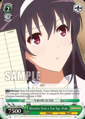 Memories From a Year Ago, Utaha