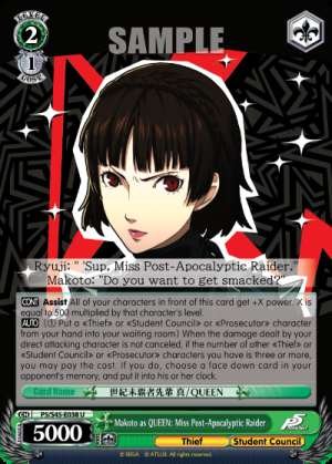 Makoto as QUEEN: Miss Post-Apocalyptic Raider