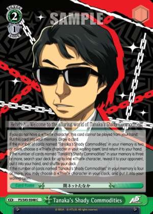 Tanaka's Shady Commodities