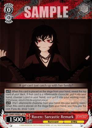 Raven: Sarcastic Remark