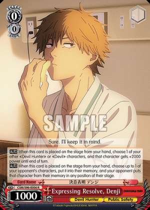 Expressing Resolve, Denji