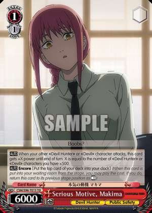 Serious Motive, Makima