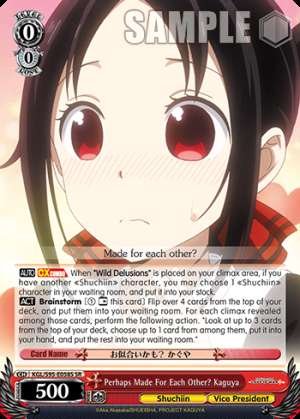 Perhaps Made For Each Other? Kaguya