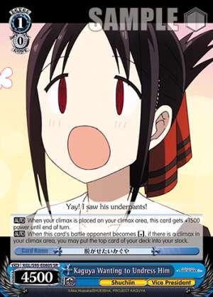 Kaguya Wanting to Undress Him
