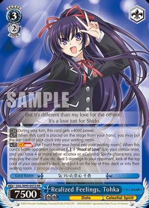 Realized Feelings, Tohka