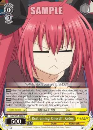 Restraining Oneself, Kotori
