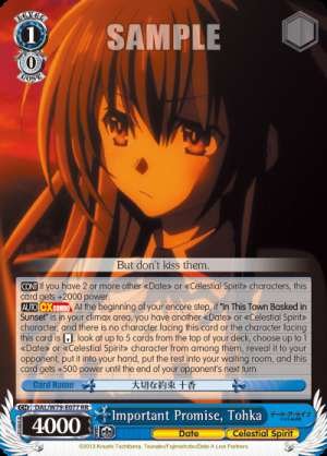 Important Promise, Tohka