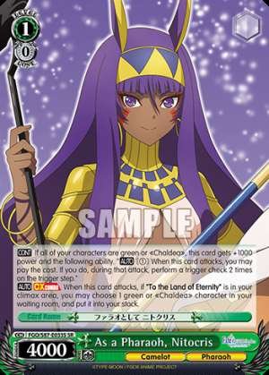 As a Pharaoh, Nitocris