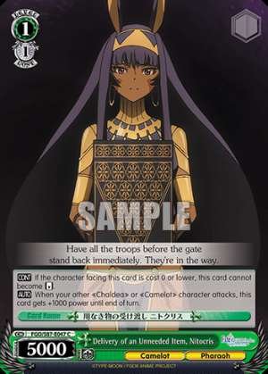 Delivery of an Unneeded Item, Nitocris