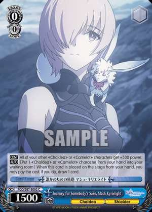 Journey for Somebody's Sake, Mash Kyrielight
