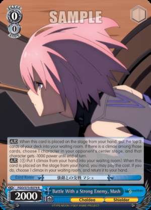 Battle With a Strong Enemy, Mash