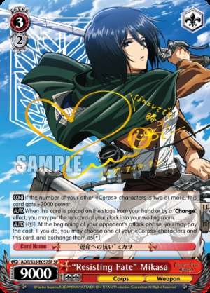 "Resisting Fate" Mikasa
