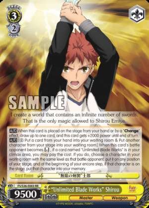 “Unlimited Blade Works” Shirou