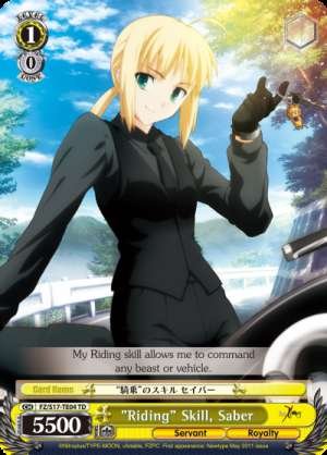 "Riding" Skill, Saber