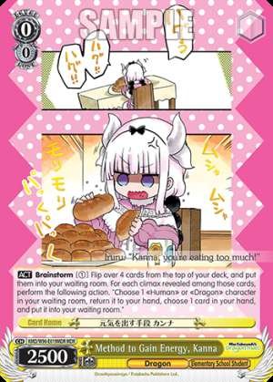 Method to Gain Energy, Kanna