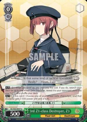 3rd Z1-class Destroyer, Z3