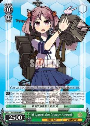 9th Ayanami-class Destroyer, Sazanami