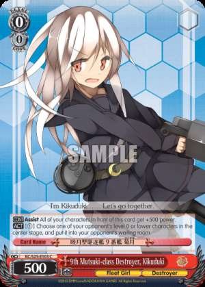 9th Mutsuki-class Destroyer, Kikuduki