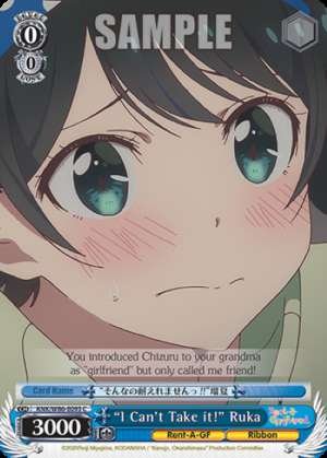 "I Can't Take it!" Ruka