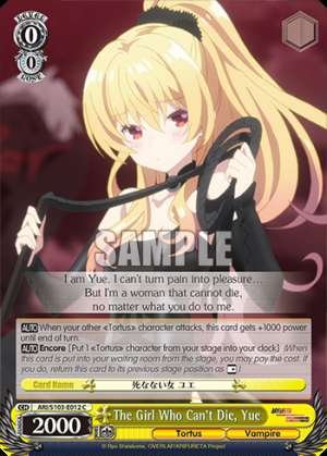 The Girl Who Can't Die, Yue