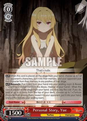 Personal Story, Yue