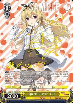 Special Lover, Yue