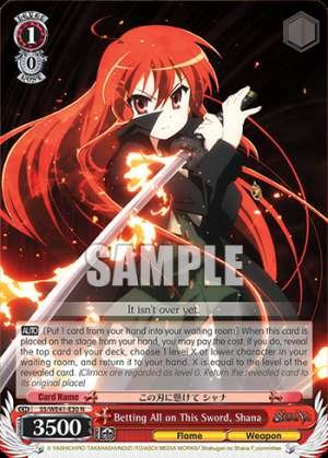 Betting All on This Sword, Shana