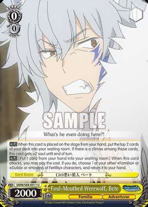 Foul-Mouthed Werewolf, Bete