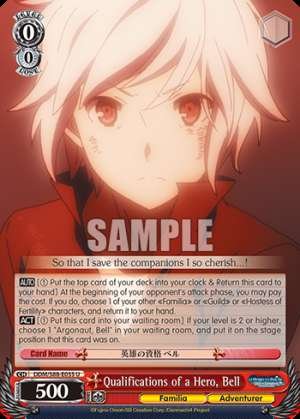 Qualifications of a Hero, Bell