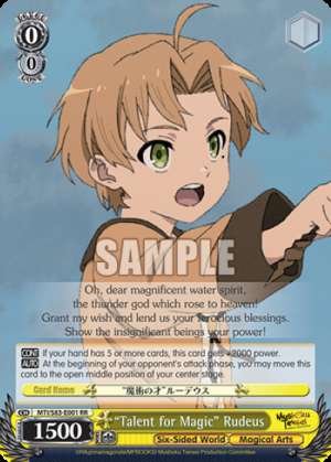 "Talent for Magic" Rudeus