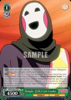 Dimple: (LOL) Cult Leader