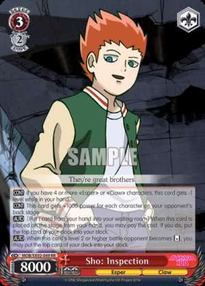 Sho: Inspection