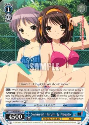 Swimsuit Haruhi & Nagato