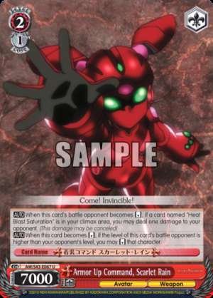 Armor Up Command, Scarlet Rain