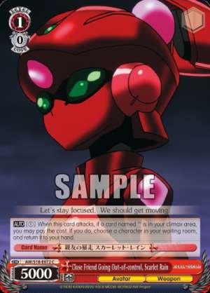 Close Friend Going Out-of-control, Scarlet Rain