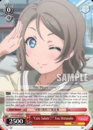 "Cute Salute?" You Watanabe