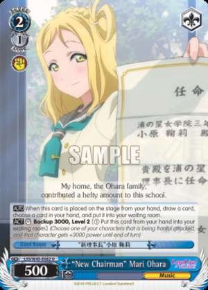 "New Chairman" Mari Ohara