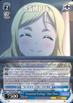 "Unnoticed Feelings" Mari Ohara