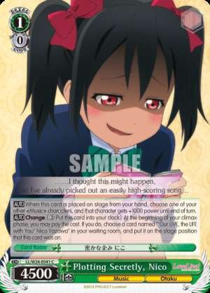 Plotting Secretly, Nico