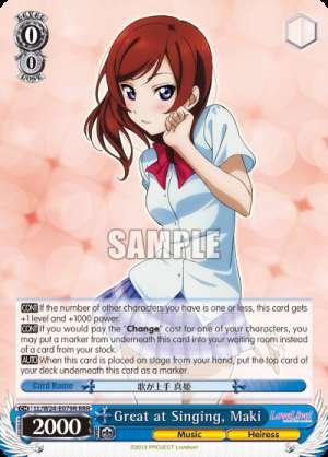 Great at Singing, Maki