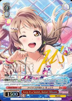 Keep It a Secret, Kotori Minami