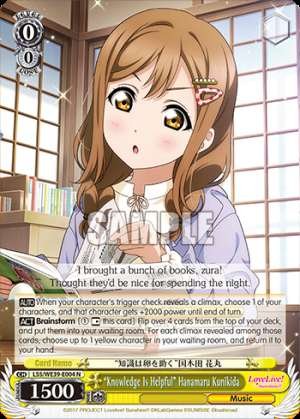 “Knowledge Is Helpful” Hanamaru Kunikida